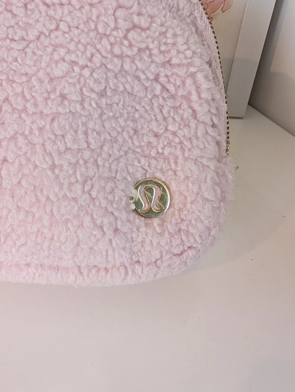 🩷EUC Lululemon Athletica Everywhere Fleece Adjustable Unisex Use Belt Bag, Pink